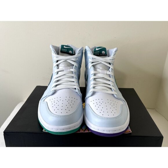 Jordan 1 Mid SE Luka Doncic Pre Game Mindfulness Mens Sizes CW5853 100 - Picture 2 of 7